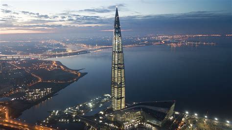 Construction of Europe's Tallest Building Finishes in St. Petersburg