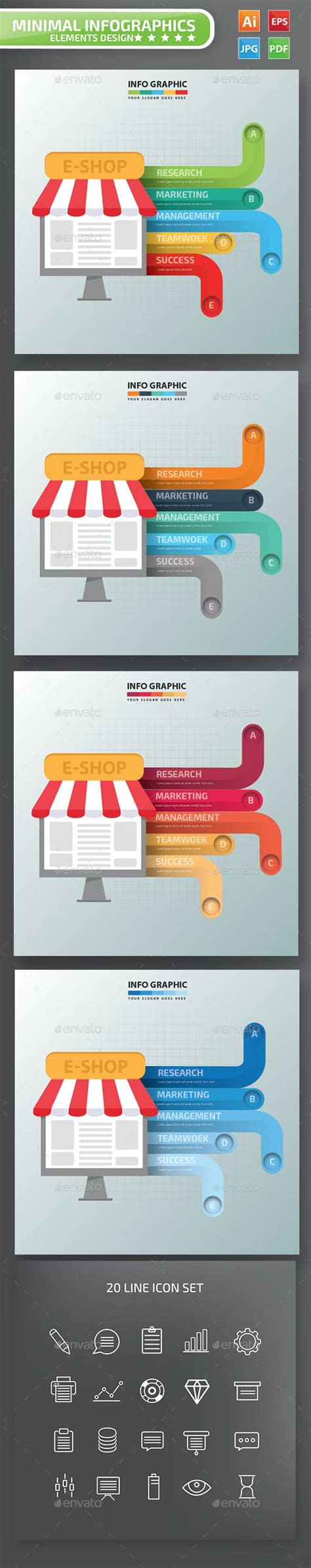 E-Commerce Infographics Design – MasterBundles