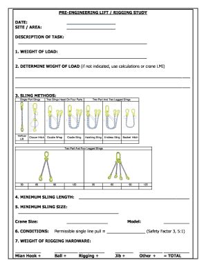 Rigging Study Template - Fill and Sign Printable Template Online