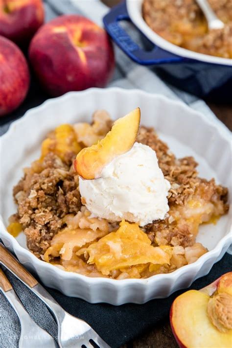 The Best Fresh Peach Crisp Recipe | YellowBlissRoad.com | Recipe in ...