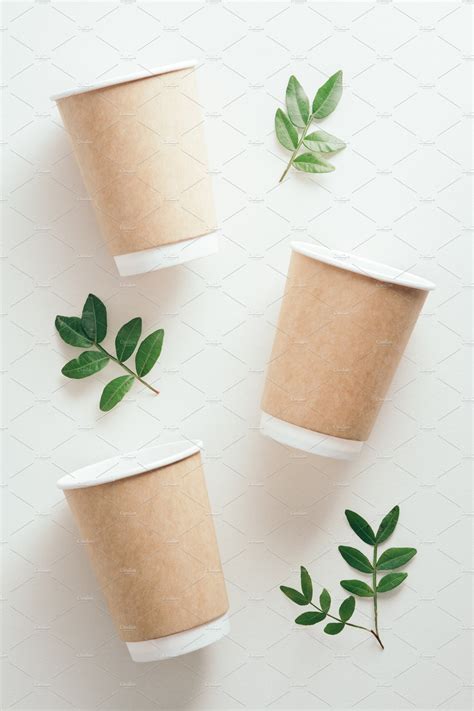 Eco-friendly disposable coffee cups | Health & Medical Stock Photos ...