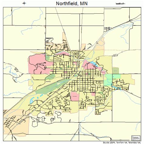 Northfield Minnesota Street Map 2746924