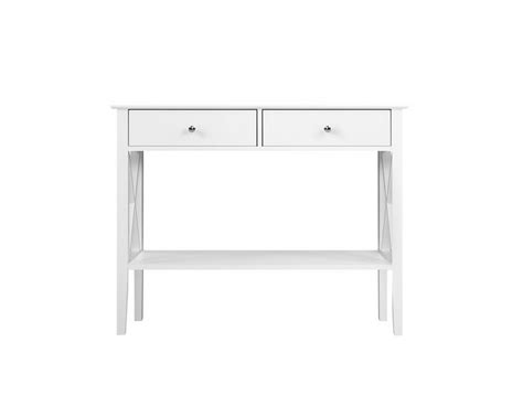 Buy Console Table Storage Cabinet Sideboard (2-drawer) White | S261515-296 – Mega Saver Shop ...