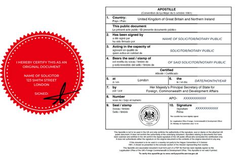 UK Apostille Certificate Service - Legalising documents for UK, London