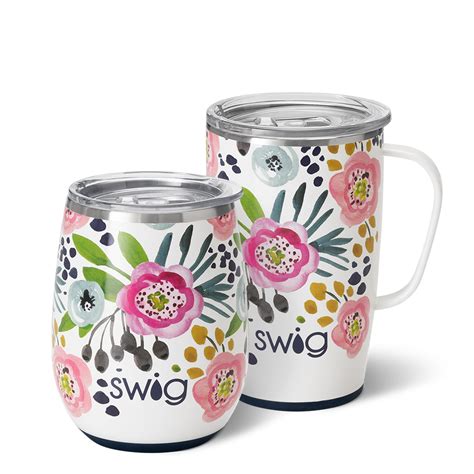 Hot Pink Travel Mug & Wine Cup Set - Swig Life