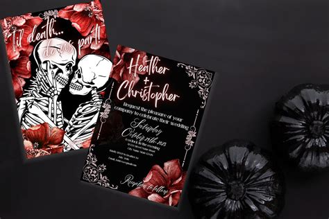 Til Death Do Us Part Wedding Invitation - Etsy