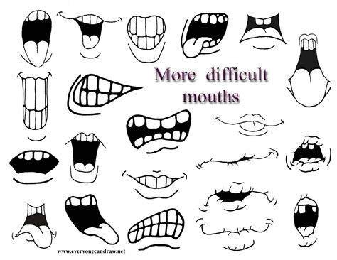 How to Draw Cartoon Mouths. | Cartoon drawings, Drawing cartoon faces, Cartoon art drawing