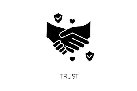 Trust black glyph icon in 2023 | Glyph icon, Glyphs, Hand logo