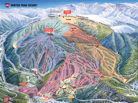 Winter ParkTrail Map | Winter Park Piste & Ski Area Map