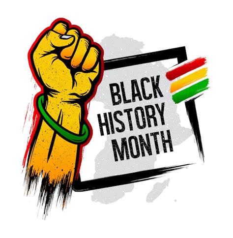 Premium Vector | Black history month grunge banner design