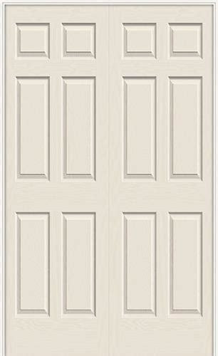 6'8" 6-Panel Textured Molded Interior Prehung Double Door Unit - Door Clearance Center