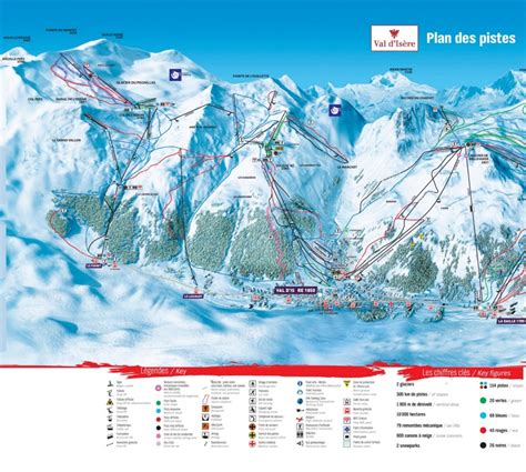 Val-d'Isère piste map - Ontheworldmap.com