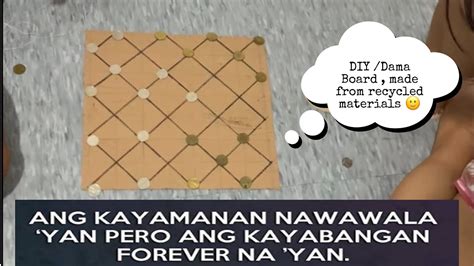 DIY:DAMA BOARD FROM RECYCLED MATERIAL | DAMA PUSTAHAN 101 #stayathome# ...