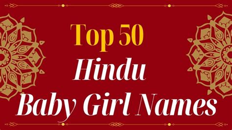 Top 100 Hindu Baby Girls Names - 2023 - Scoophit