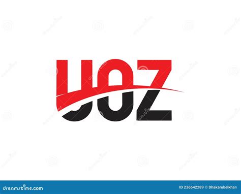 UOZ Letter Initial Logo Design Vector Illustration Stock Vector ...