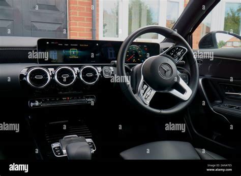 Interior of a W177 Mercedes-Benz A-Class in right hand drive ...