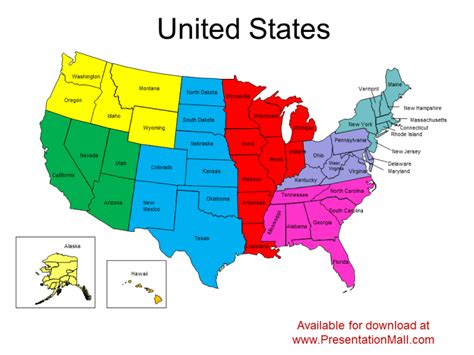 Editable United States PowerPoint Map
