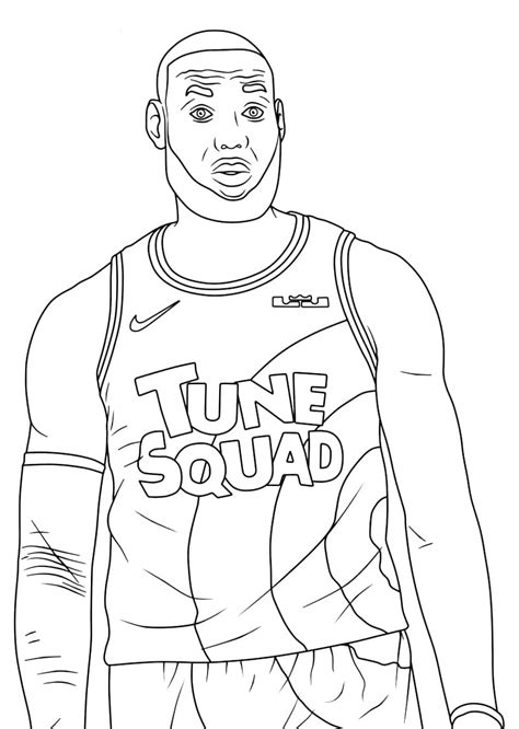 LeBron James Coloring Page - Free Printable Coloring Pages for Kids