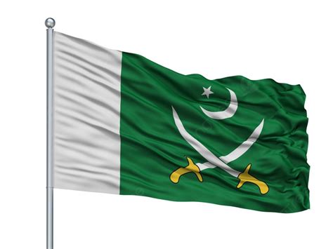 Pakistani Army Flag On Flagpole Photo Background And Picture For Free ...