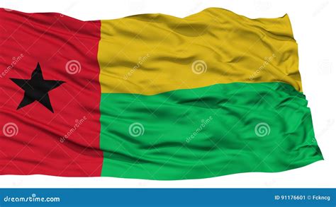 Isolated Guinea Bissau Flag Stock Illustration - Illustration of proud, realistic: 91176601