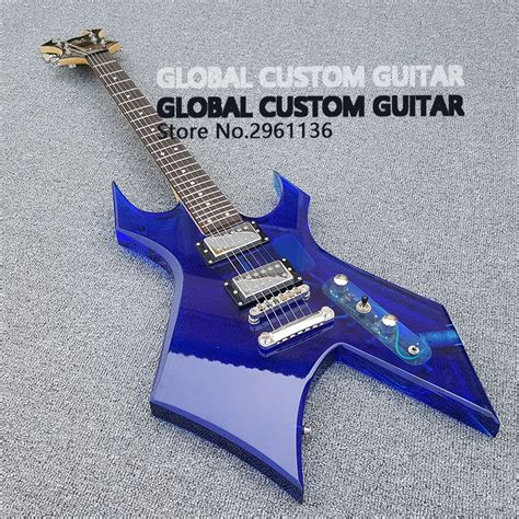 New Acrylic Electric guitar blue White Transparent Pickguard, Acrylic ...