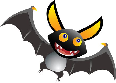 Cartoon Bat Png Clipart - Full Size Clipart (#5230533) - PinClipart