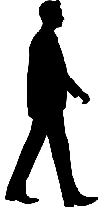 Silhouette À Pied L'Homme La - Images vectorielles gratuites sur Pixabay