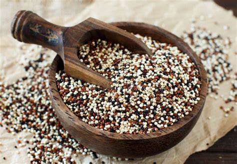 Uncooked Mixed Quinoa Grain in a Bowl Stock Photo - Image of kernel, gluten: 103065992