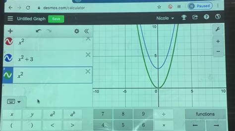 Horizontal Shift Examples on Desmos - YouTube