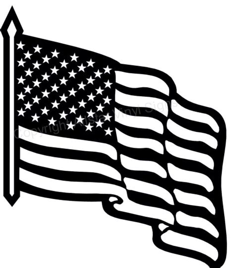 Free Black And White American Flag Waving, Download Free Black And ...