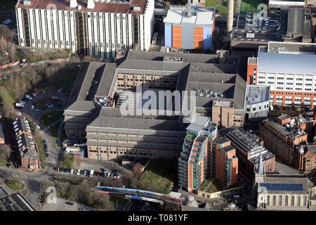 aerial view of Leeds General Infirmary LGI Hospital, 1998 Stock Photo - Alamy