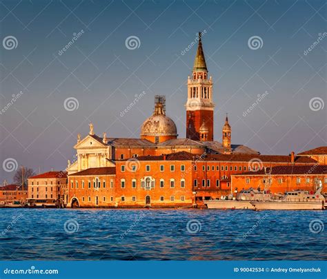 San Giorgio Maggiore Church Facing Grand Canal in Venice Stock Photo - Image of italy, cathedral ...