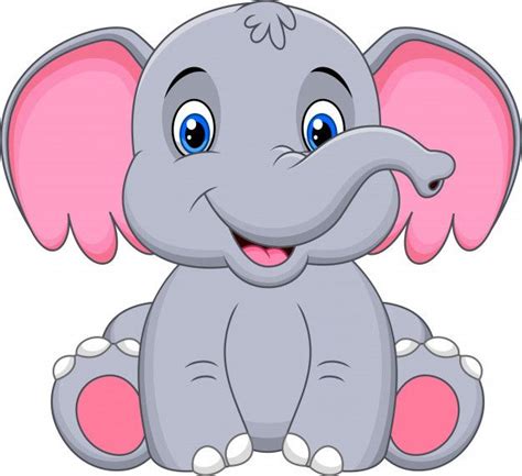 Cute And Easy Animated Elephant Drawing / Cartoon Elephant Cartoon On Net