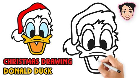 HOW TO DRAW DONALD DUCK | MICKEY MOUSE - | CHRISTMAS DISNEY - EASY STEP ...