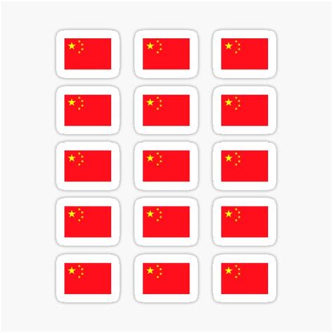 "China - Chinese Flag Pack" Sticker for Sale by FlagsWorld | Redbubble