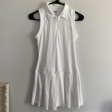 Nike Women's White Dress | Depop