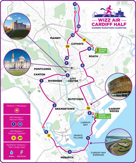 Route | Wizz Air Cardiff Half Marathon