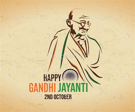 Mahatma Gandhi Sketch Poster, Happy Gandhi Jayanti - Download Graphics ...