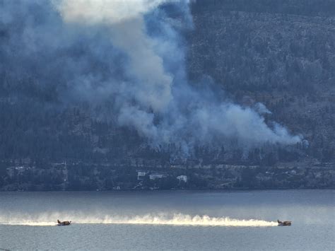 Evacuation alert for 18 properties near wildfire north of Lake Okanagan ...