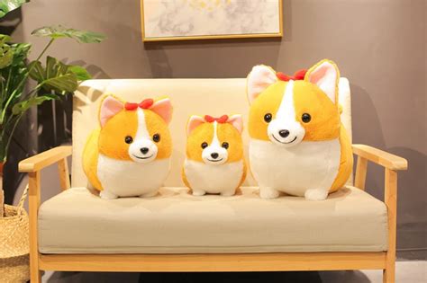 Squishy Kawaii Giant Corgi Dog Plush Toy Stuffed - goodsshopi