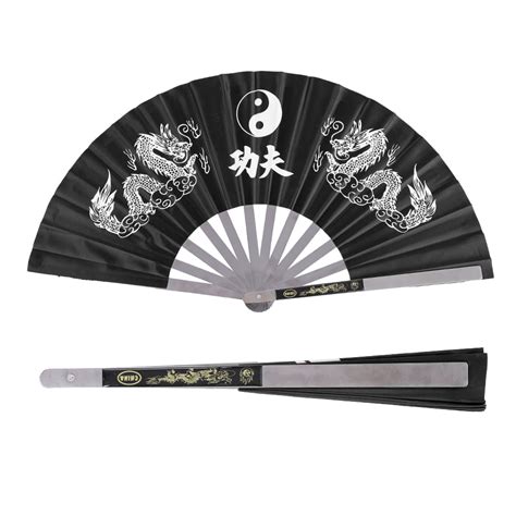 Kritne Stainless Steel Tai Chi Martial Arts Kung Fu Dance Practice Training Performance Fan,Kung ...