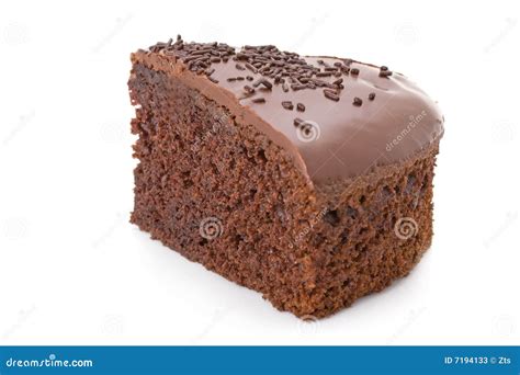 Slice Of Chocolate Fudge Cake Stock Photos - Image: 7194133