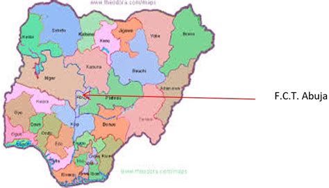 Map Of Nigeria Showing Abuja – The World Map