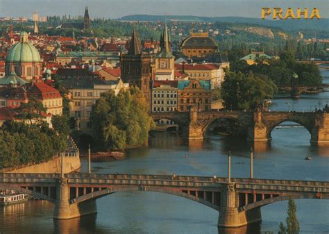 Gersyko postcards: CZECH REPUBLIC - Prague Bridges on Vltava river