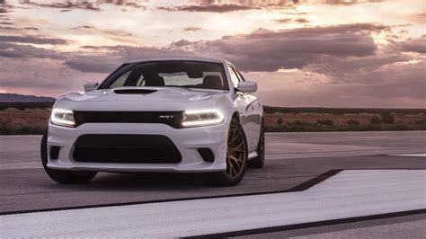 White Dodge Charger Srt