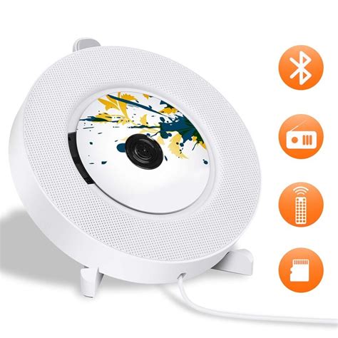 Portable CD Player with Bluetooth, Wall Mountable ... – Grandado