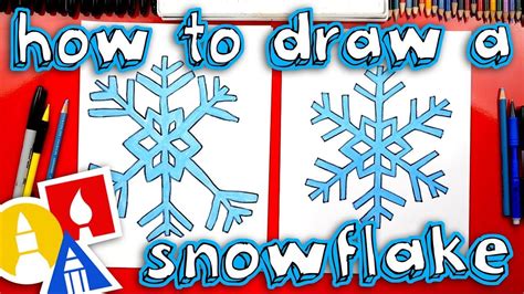 How To Draw A Snowflake | Snowflakes drawing, Art for kids hub, Holiday art projects