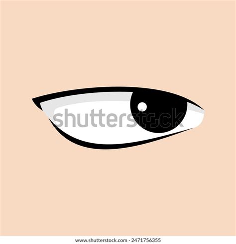 Cartoon Human Eye Vector Illustration Stock Vector (Royalty Free ...