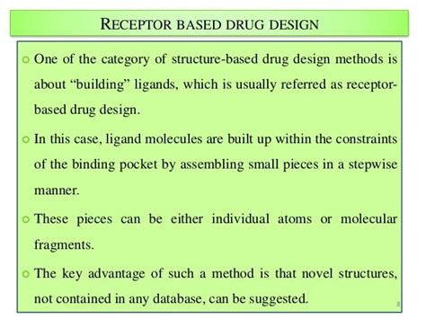 De novo drug design