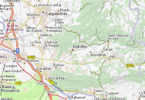 MICHELIN Gordes map - ViaMichelin